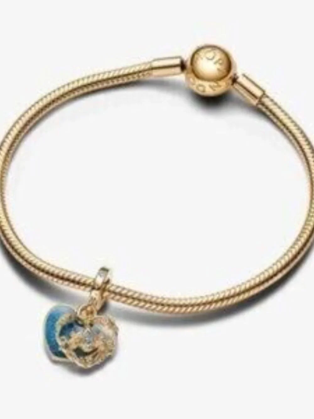 Pandora Cinderella's Carriage & Heart Double Dangle Charm